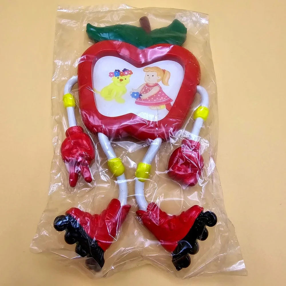 Cute Apple Robot Picture Frame Photo Holder Fun Desk Toy Kids Room‎ Decor